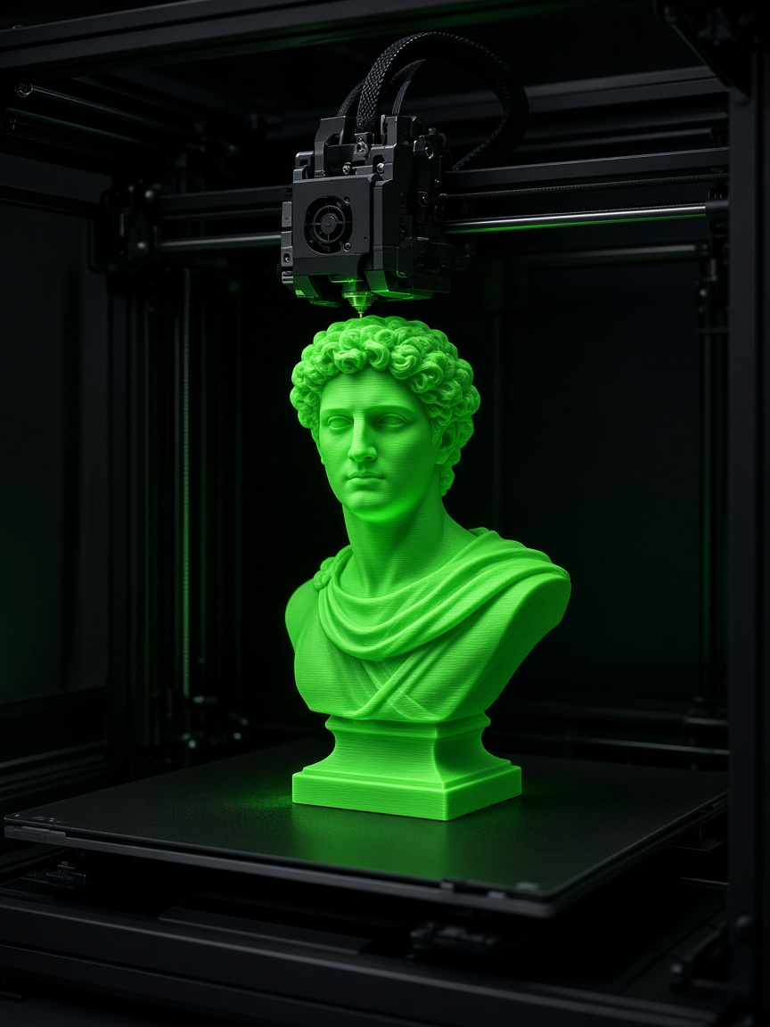 3D-принтер в работе на производстве